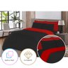 Edredom Conforto 5 Peças Casal Queen Dupla Face Preto e Vermelho Casa Dona - 2