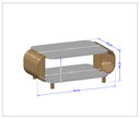 Ver imagem 3 de Mesa de Centro Floripa 35cm x 92cm Bege