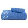 Kit de Toalhas Banho Rosto 100% Algodao 2pç Vivaz Azul Anil - 1