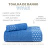 Kit de Toalhas Banho Rosto 100% Algodao 2pç Vivaz Azul Anil - 3