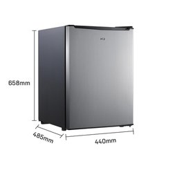 Frigobar Geladeira Hq 70 Litros Inox Hq-70fb 220v - 3 Frigobar Geladeira Hq 70 Litros Inox Hq-70fb 220v - 3