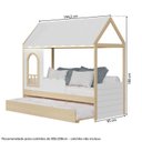Ver imagem 3 de Guarda-Roupa Modulado Wave e Bicama Casinha New Garden Casatema MadeiraOriginals Branco/Marrom