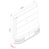 Estante Home Theater Daytona com Aparador Estoril e Mesa de Centro Indianápolis Calacata Off White – - 4