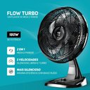 Ver imagem 3 de Ventilador de Mesa e Parede Silencioso 127v 180w 8 Pás 50cm Wap Flow Turbo
