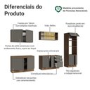 Ver imagem 4 de Armário de Cozinha Completa 310 Cm Vik Madesa 01 Rustic/cinza