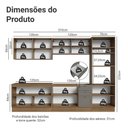 Ver imagem 3 de Armário de Cozinha Completa 310 Cm Vik Madesa 01 Rustic/cinza