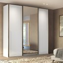 Ver imagem 1 de Guarda-Roupa Casal 100% MDF 3 Portas 1 com Espelho 2,27 Cm Style