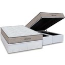 Ver imagem 1 de Cama Box Baú King: Colchão Espuma D45 Orthoflex Genova + Base Crc Courano White (193x203)
