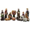 Ver imagem 1 de Decoração Enfeite Presépio Natal Escultura Resina 11 Peças