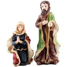 Decoração Enfeite Presépio Natal Escultura Resina 11 Peças - 4