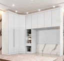 Ver imagem 2 de Modulado Casal 8 Portas 100%MDF Neve - Novo Horizonte