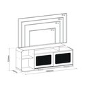 Ver imagem 3 de Rack para TV até 75 Polegadas Palhinha 180cm 2 Portas Deslizantes Costa Rica