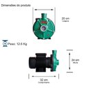 Ver imagem 2 de Bomba Th-16 3/4 Cv Rotor Monofásico Motor Thebe Ip55 127/220-254v