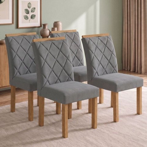 Conjunto 4 Cadeiras para Sala de Jantar Arthus