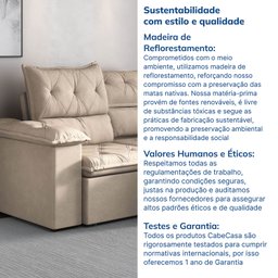 Sofá Retrátil e Reclinável 200cm Cupuaçu Cabecasa Madeiramadeira - 9
