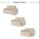 Ver imagem 4 de Sofá Retrátil e Reclinável 200cm Cupuaçu CabeCasa MadeiraOriginals