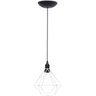 Pendente Aramado Diamante Luminária Lustre P Teto Retrô Vintage Industrial Balcão Branco - 1