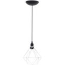Ver imagem 1 de Pendente Aramado Diamante Luminária Lustre P Teto Retrô Vintage Industrial Balcão Branco