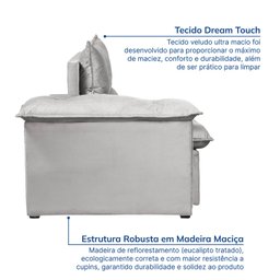 Sofá Retrátil e Reclinável 200cm Cupuaçu Cabecasa Madeiramadeira - 8