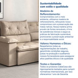 Sofá Retrátil e Reclinável 240cm Cupuaçu Cabecasa Madeiramadeira - 9