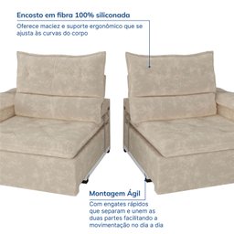 Sofá Retrátil e Reclinável 240cm Cupuaçu Cabecasa Madeiramadeira - 7