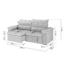 Ver imagem 3 de Sofá Retrátil e Reclinável 240cm Cupuaçu CabeCasa MadeiraOriginals