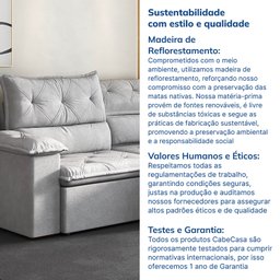 Sofá Retrátil e Reclinável 240cm Cupuaçu Cabecasa Madeiramadeira - 9