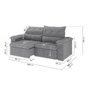 Ver imagem 3 de Sofá Retrátil e Reclinável 240cm Cupuaçu CabeCasa MadeiraOriginals