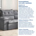 Ver mais imagens de Sofá Retrátil e Reclinável 240cm Cupuaçu CabeCasa MadeiraOriginals