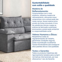 Sofá Retrátil e Reclinável 240cm Cupuaçu Cabecasa Madeiramadeira - 8