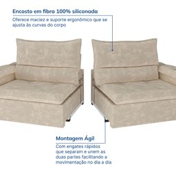 Sofá Retrátil e Reclinável 270cm Cupuaçu Cabecasa Madeiramadeira - 7