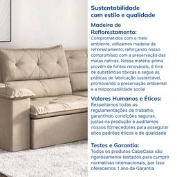 Sofá Retrátil e Reclinável 270cm Cupuaçu Cabecasa Madeiramadeira - 8