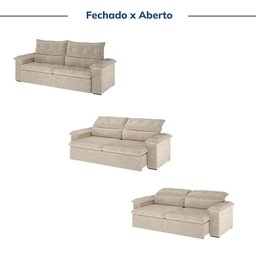 Sofá Retrátil e Reclinável 270cm Cupuaçu Cabecasa Madeiramadeira - 4