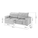 Ver imagem 3 de Sofá Retrátil e Reclinável 270cm Cupuaçu CabeCasa MadeiraOriginals