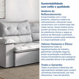 Sofá Retrátil e Reclinável 270cm Cupuaçu Cabecasa Madeiramadeira - 9