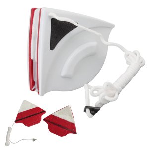 Limpa Vidro Janela Magnetico Limpador Vidraça Espelho Porcelana Ima Forte Dupla Face Dois Lado Rodo 