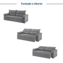 Ver imagem 4 de Sofá Retrátil e Reclinável 270cm Cupuaçu CabeCasa MadeiraOriginals