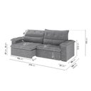 Ver imagem 3 de Sofá Retrátil e Reclinável 270cm Cupuaçu CabeCasa MadeiraOriginals