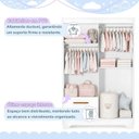 Ver imagem 6 de Quarto de Bebê Completo com Guarda-Roupa, Berço e Cômoda Sonho Branco