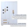 Quarto de Bebê Completo com Guarda-roupa, Berço e Cômoda Sonho - 3