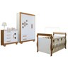 Quarto de Bebê Completo com Guarda-roupa, Berço e Cômoda Sonho - 2