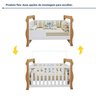 Quarto de Bebê Completo com Guarda-roupa, Berço e Cômoda Sonho - 11