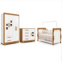 Ver imagem 2 de Quarto de Bebê Completo com Guarda-Roupa, Berço e Cômoda Sonho