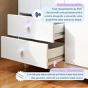 Ver imagem 4 de Quarto de Bebê Completo com Guarda-Roupa Berço e Cômoda Bibi Branco