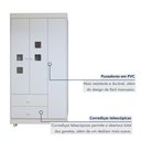 Ver imagem 4 de Quarto de Bebê Completo com Guarda-Roupa Berço e Cômoda Bibi