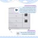 Ver mais imagens de Quarto de Bebê Completo com Guarda-Roupa Berço e Cômoda Bibi Branco