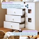 Ver imagem 7 de Quarto de Bebê Completo com Guarda-Roupa Berço e Cômoda Bibi Branco