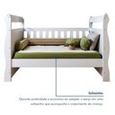 Ver imagem 7 de Quarto de Bebê Completo com Guarda-Roupa Berço e Cômoda Bibi Branco