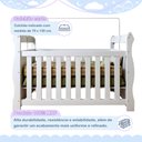 Ver imagem 7 de Quarto de Bebê Completo com Guarda-Roupa Berço e Cômoda Bibi Branco