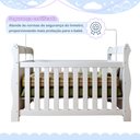 Ver mais imagens de Quarto de Bebê Completo com Guarda-Roupa Berço e Cômoda Bibi Branco
